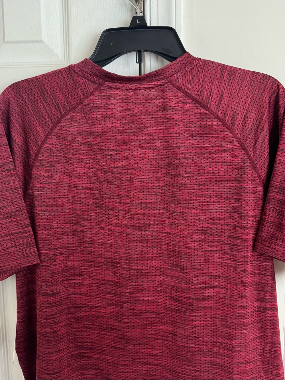 Reebok Men's Space Dye Performance T-Shirt M Red Heather Quick Dry Activewear - Picture 11 of 16